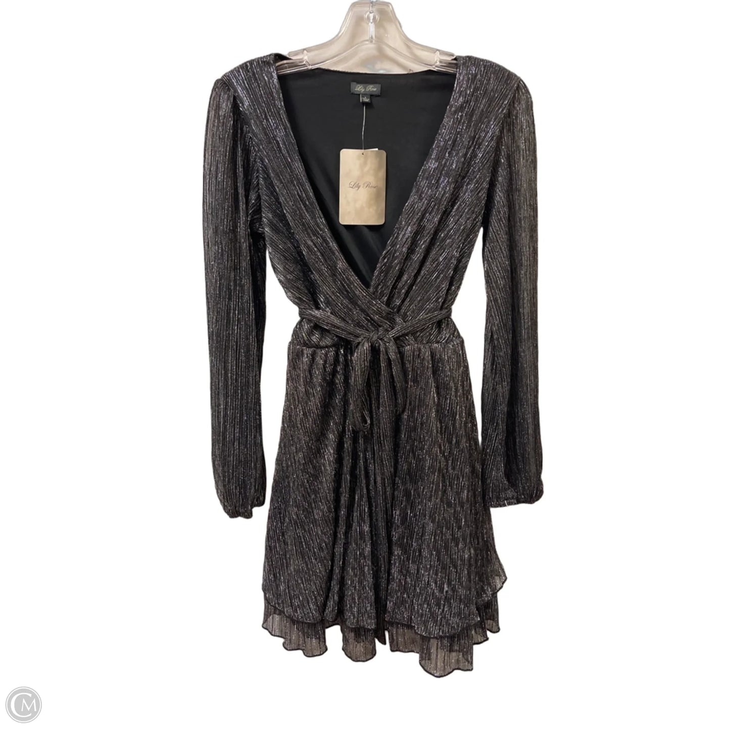 Dress Party Short By Lily Rose In Silver, Size: S