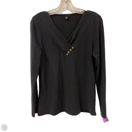 Top Long Sleeve By Clothes Mentor In Black, Size: S