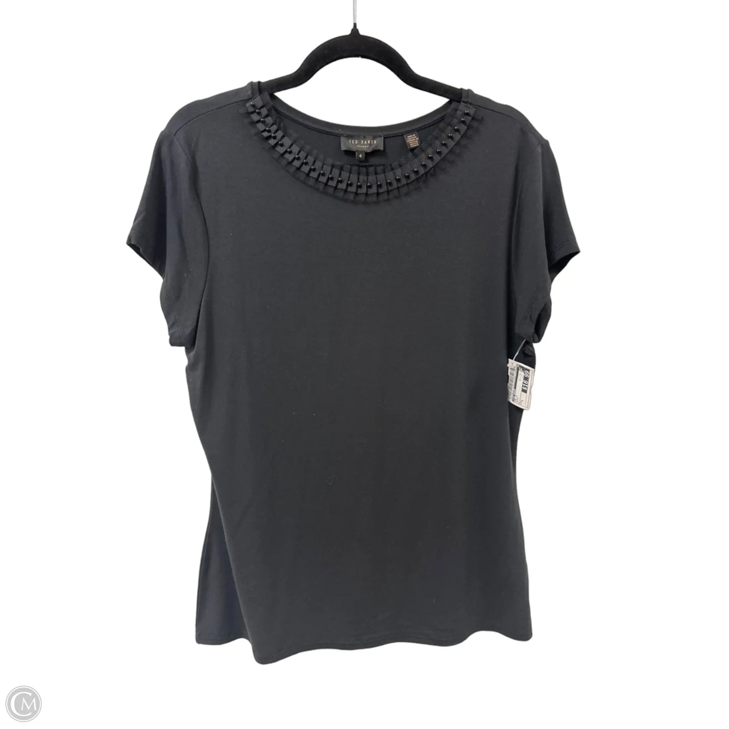 Top Short Sleeve By Ted Baker In Black, Size: L