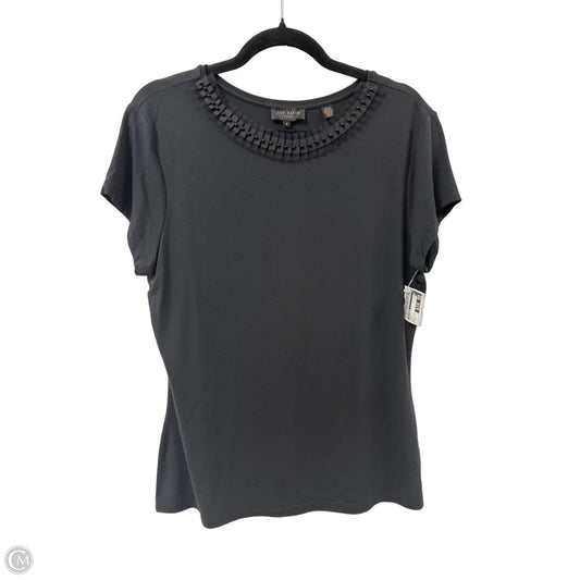 Top Short Sleeve By Ted Baker In Black, Size: L