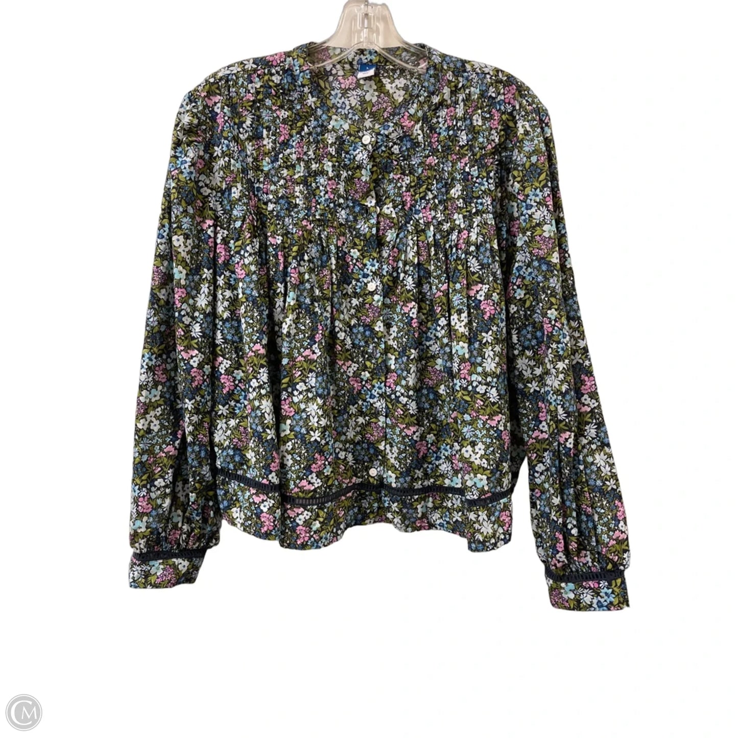 Top Long Sleeve By Old Navy In Floral Print, Size: L