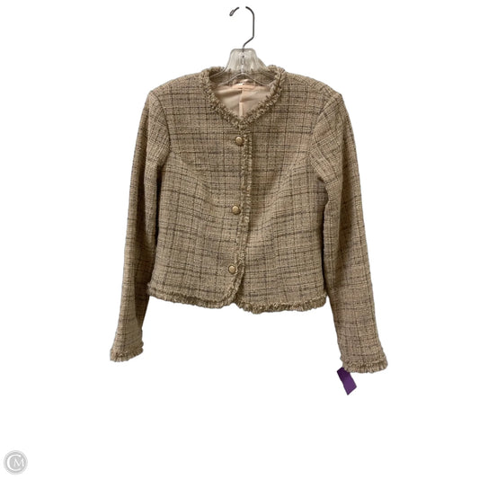 Blazer By Clothes Mentor In Tan, Size: M