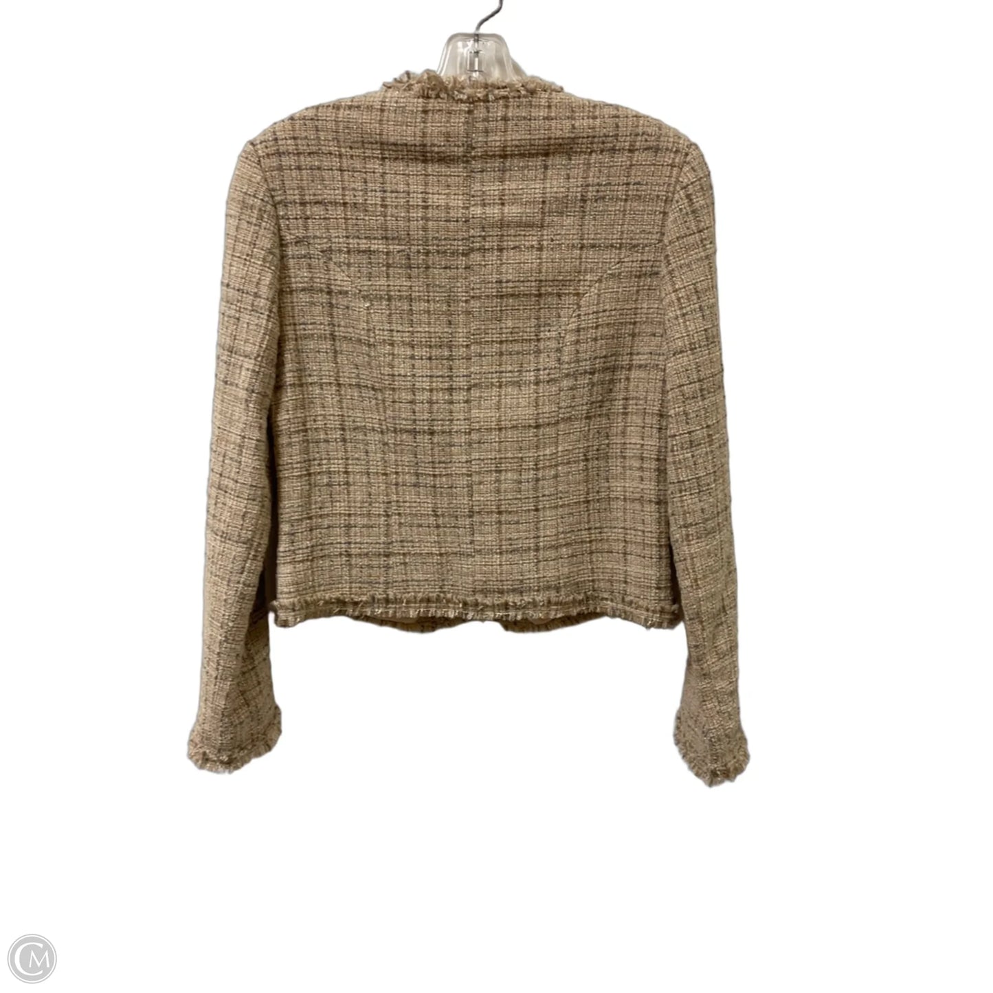 Blazer By Clothes Mentor In Tan, Size: M