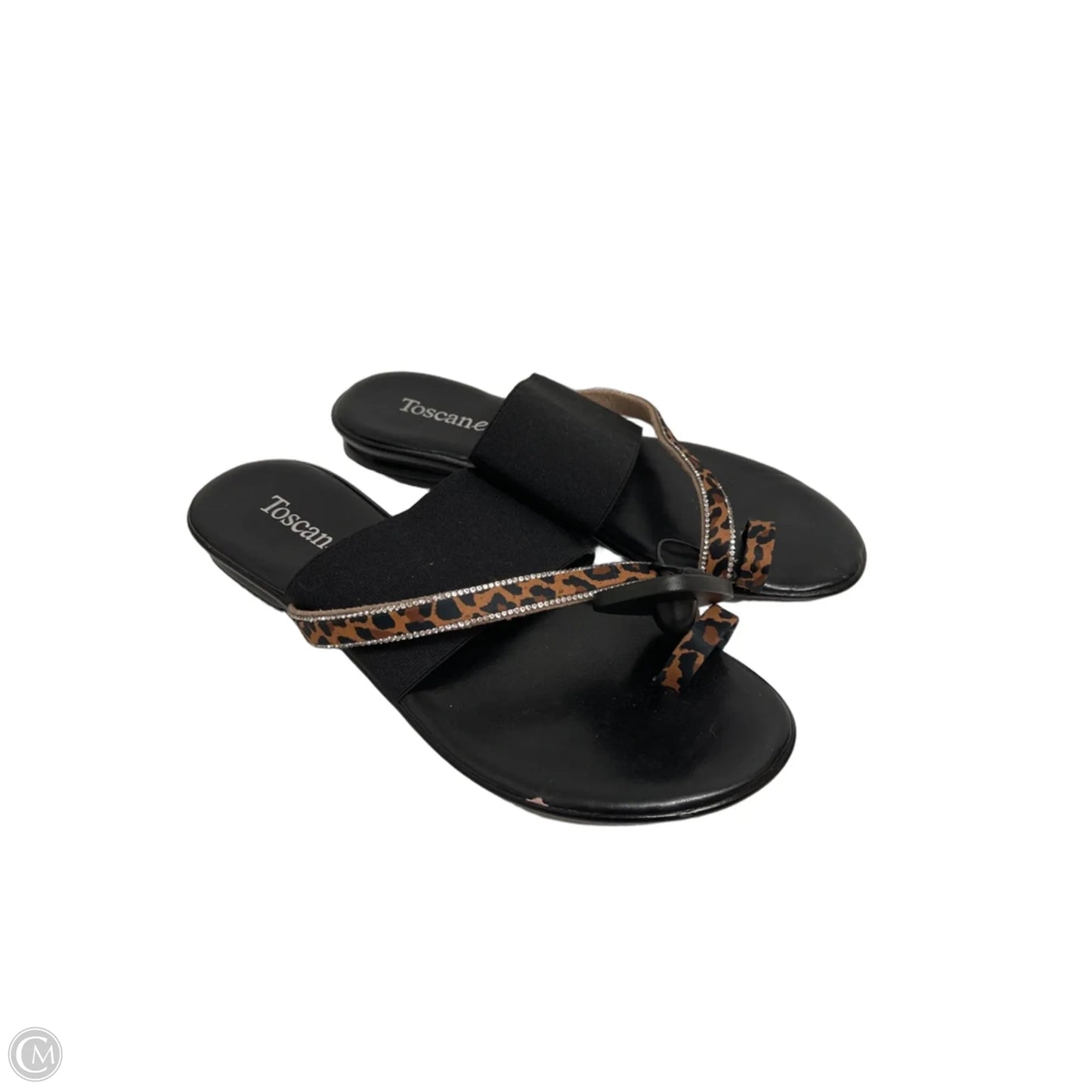 Sandals Flats By Toscanella In Black, Size: 9.5