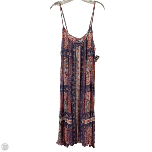 Dress Casual Maxi By Lucky Brand In Pink, Size: Xl