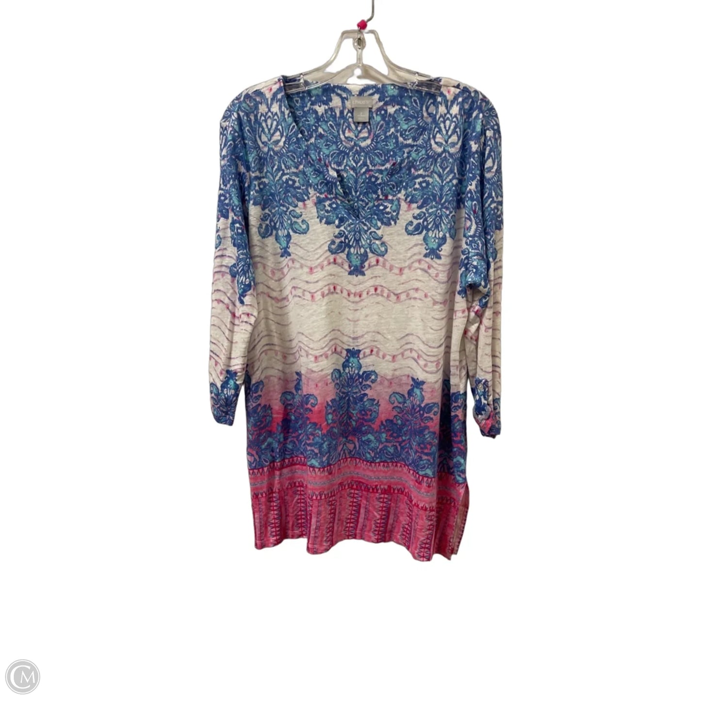Top Sleeveless By Belle By Kim Gravel In Blue, Size: 4x