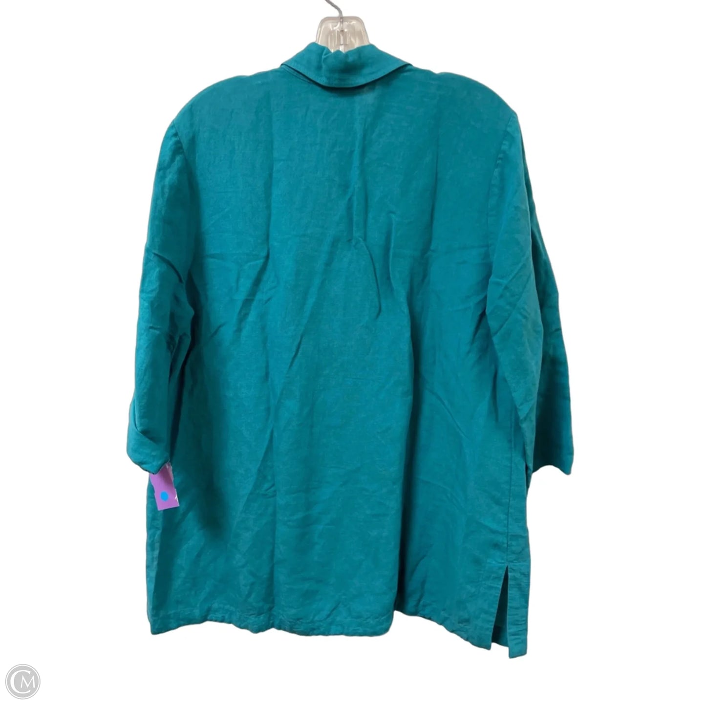 Tunic Long Sleeve By Soft Surroundings In Teal, Size: L