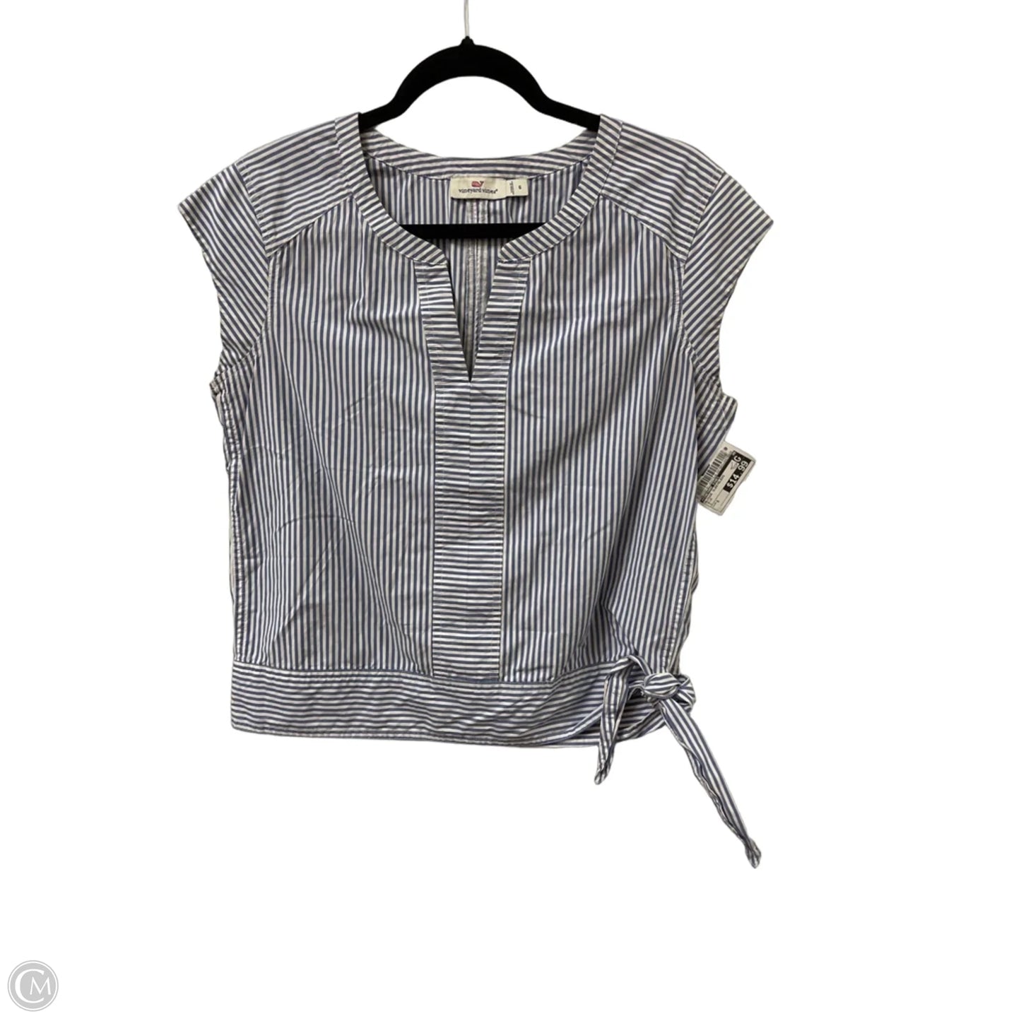 Blouse Sleeveless By Vineyard Vines In Blue, Size: S