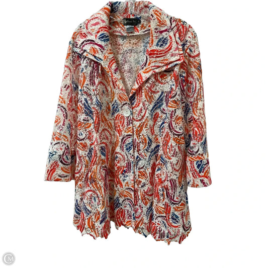 Blazer By Clothes Mentor In Orange, Size: Xl