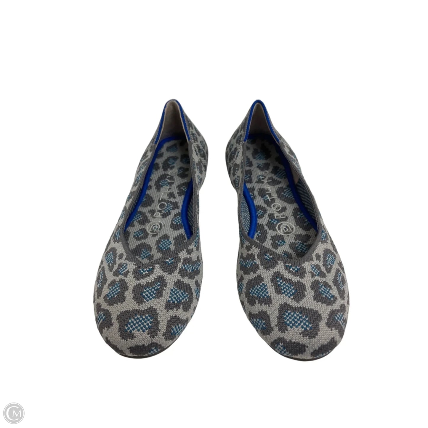 Shoes Flats By Rothys In Blue & Grey, Size: 6.5