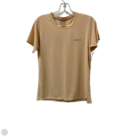 Athletic Top Short Sleeve By Patagonia In Orange, Size: S