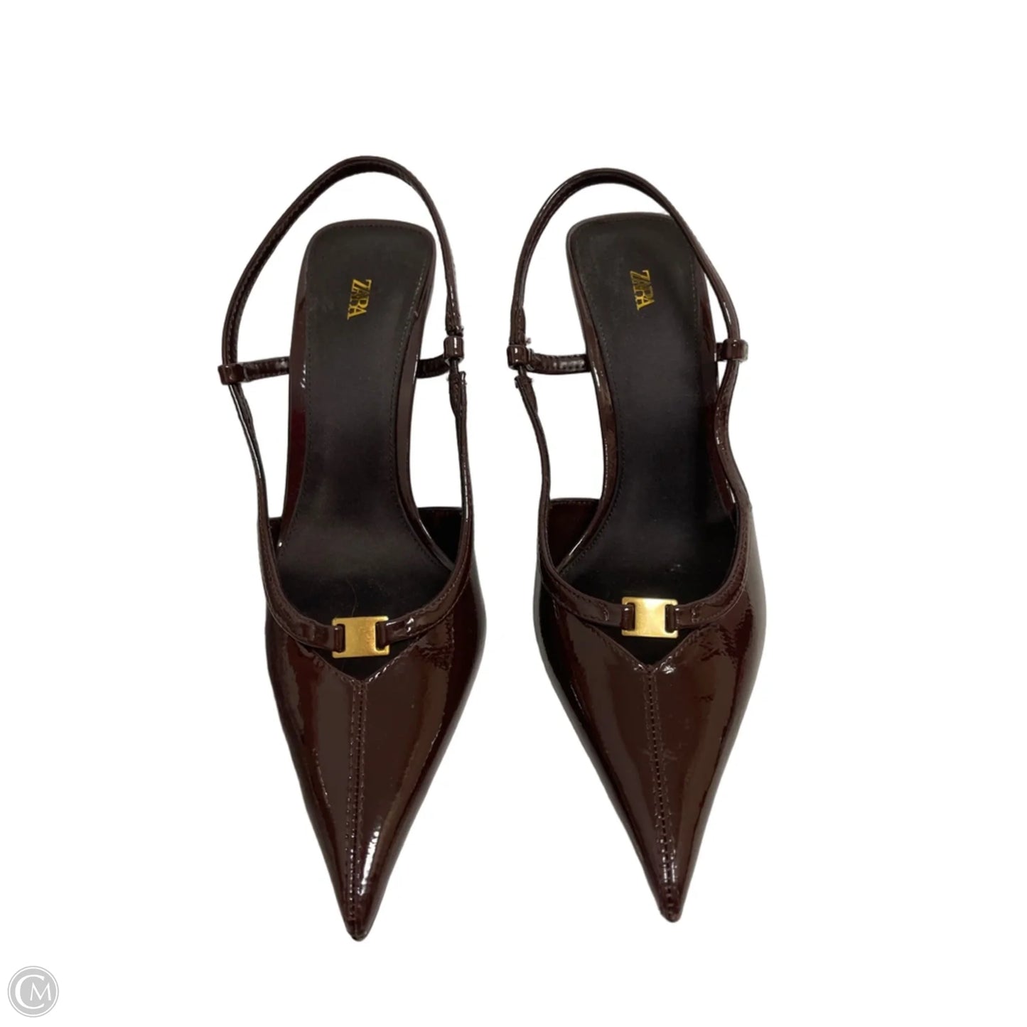 Shoes Heels Stiletto By Zara In Brown, Size: 6.5