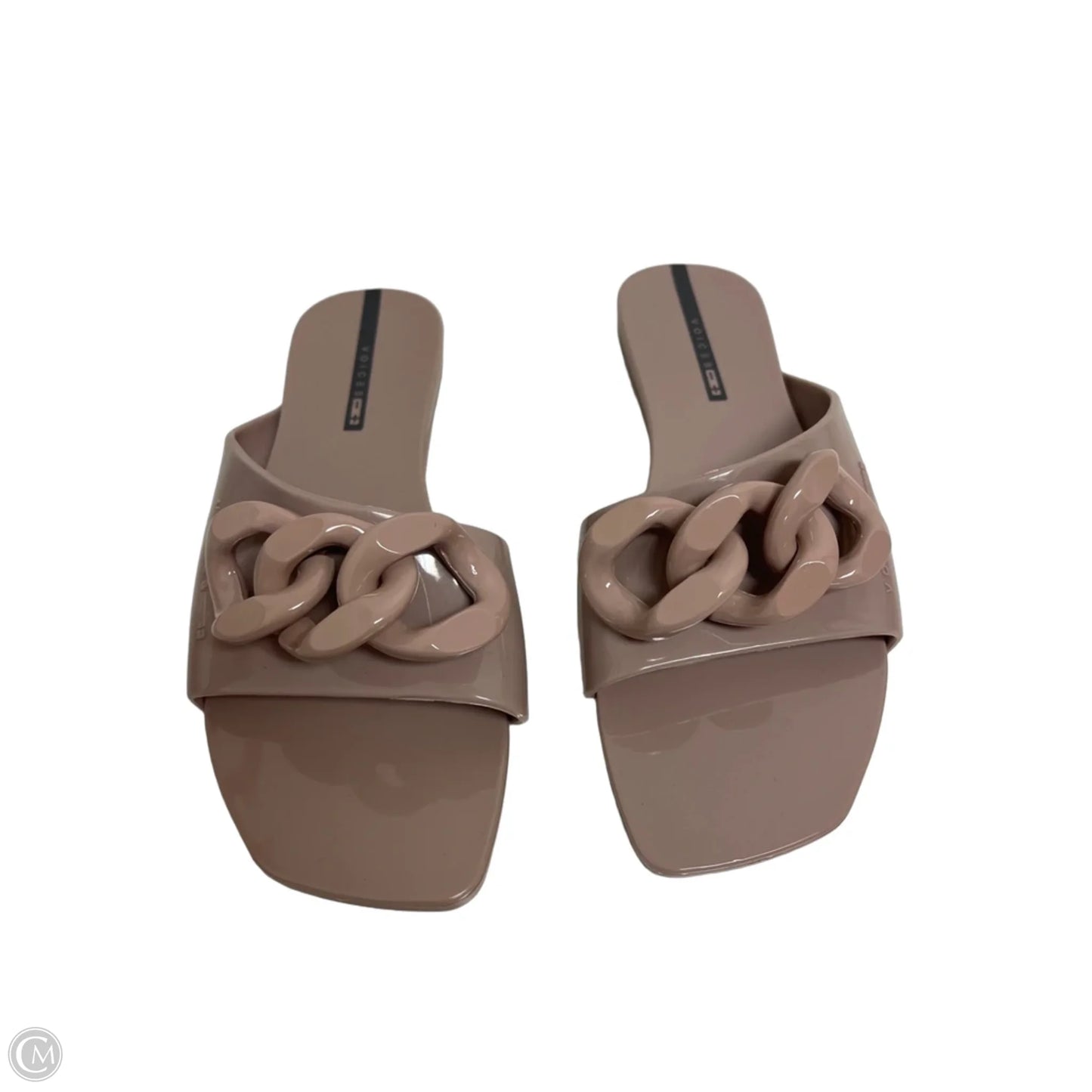 Sandals Flats By Clothes Mentor In Taupe, Size: 7