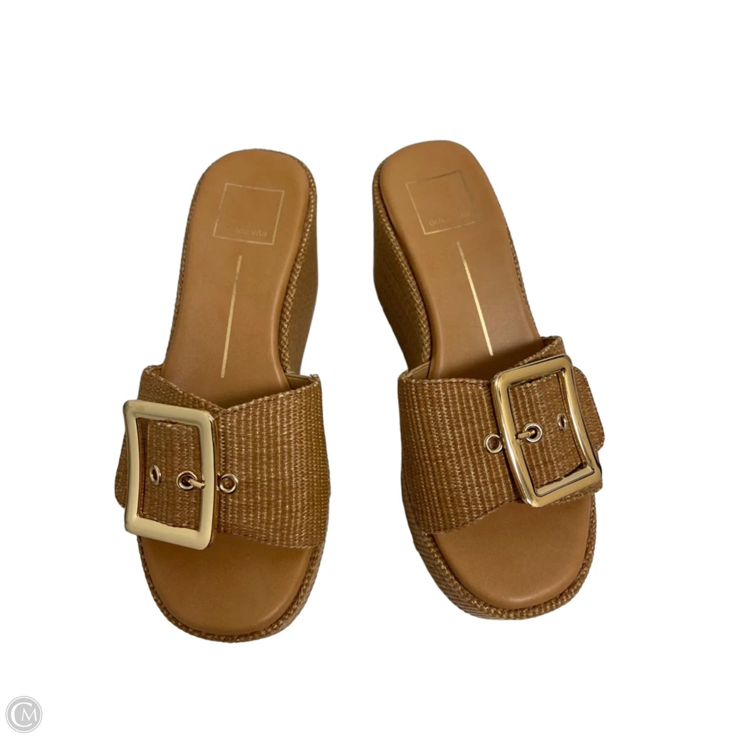 Sandals Heels Wedge By Dolce Vita In Tan, Size: 6.5