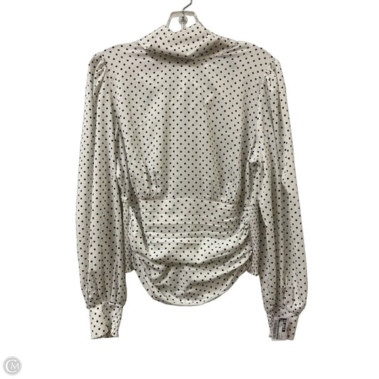 Blouse Long Sleeve By White House Black Market In White, Size: M