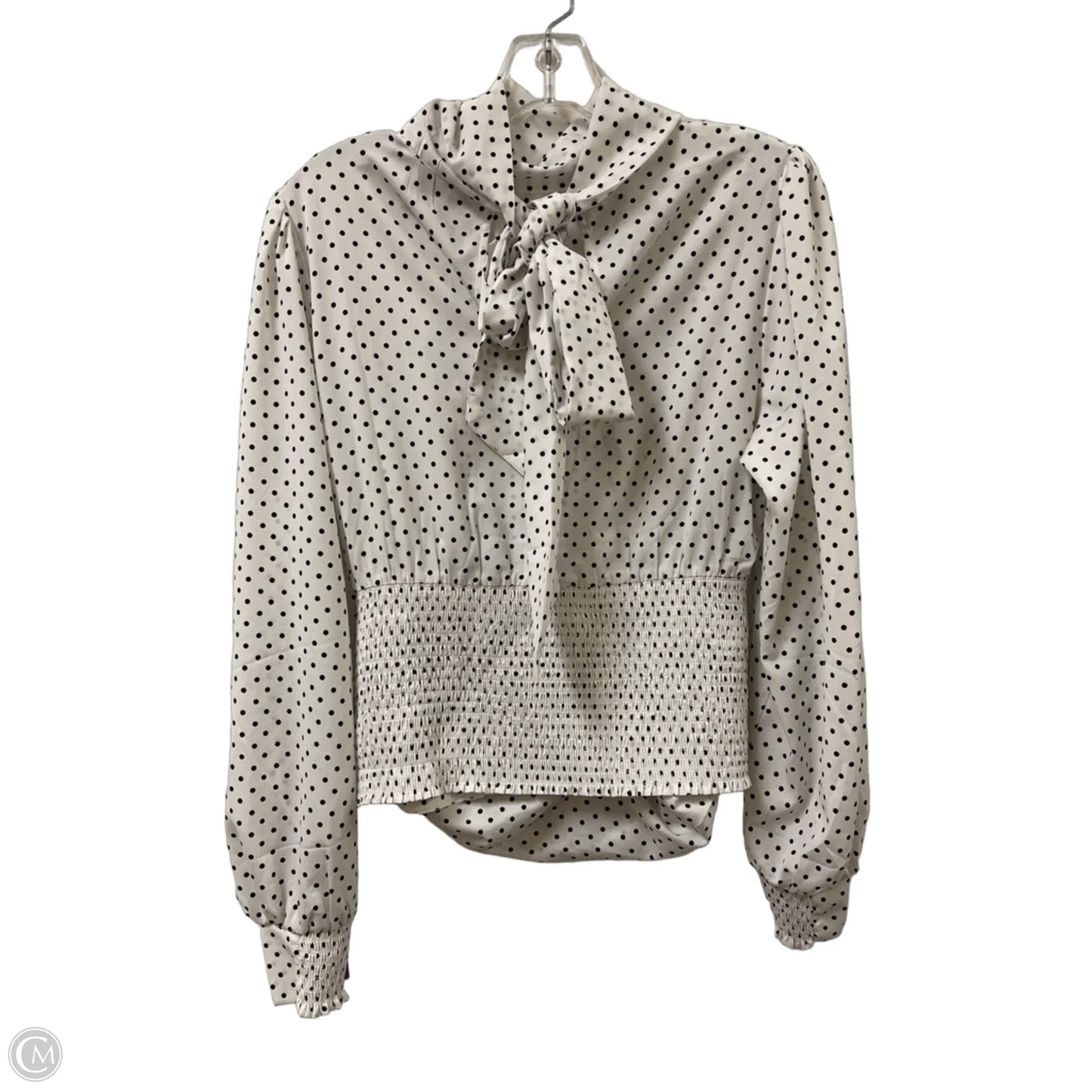 Blouse Long Sleeve By White House Black Market In White, Size: M