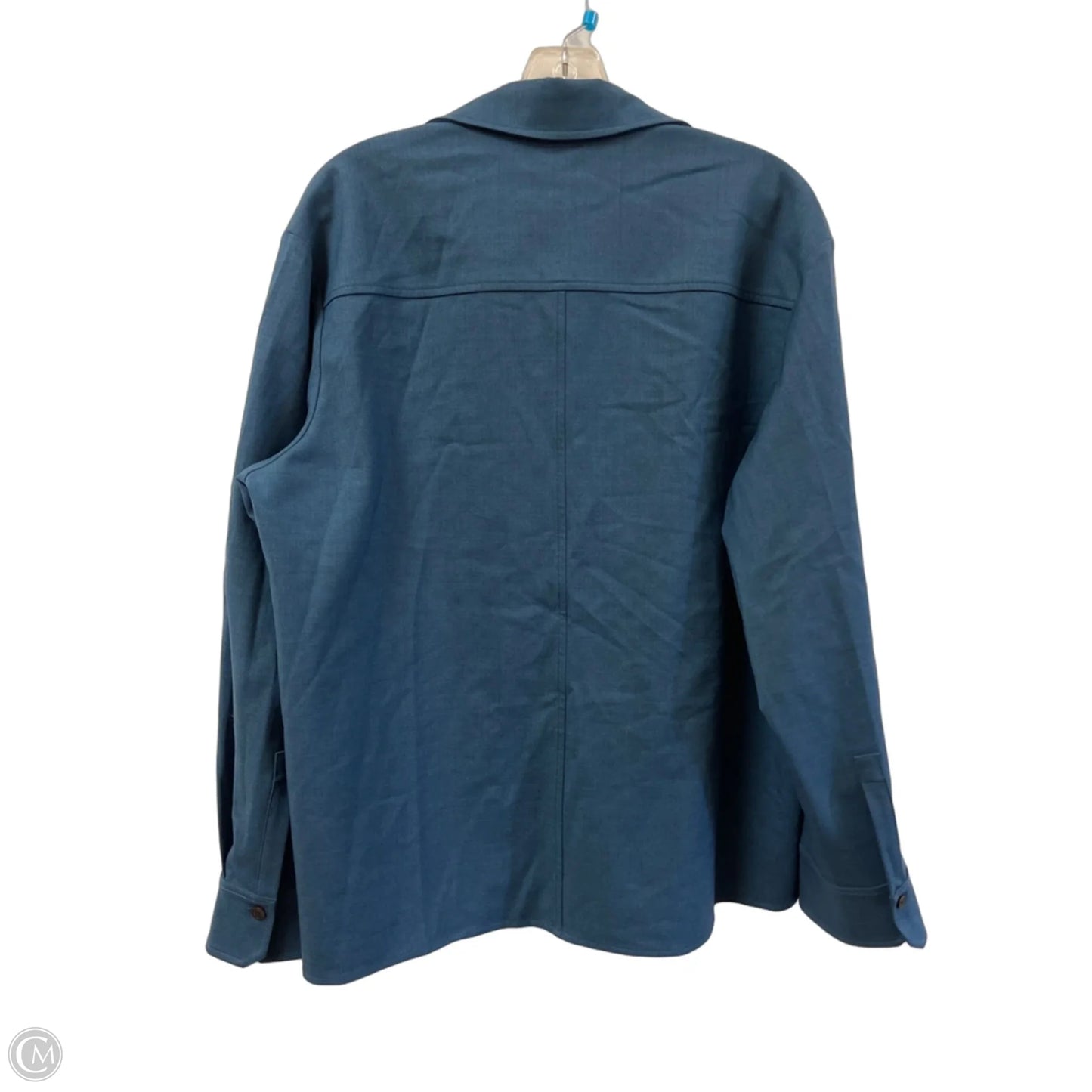 Blouse Long Sleeve By Cma In Teal, Size: S