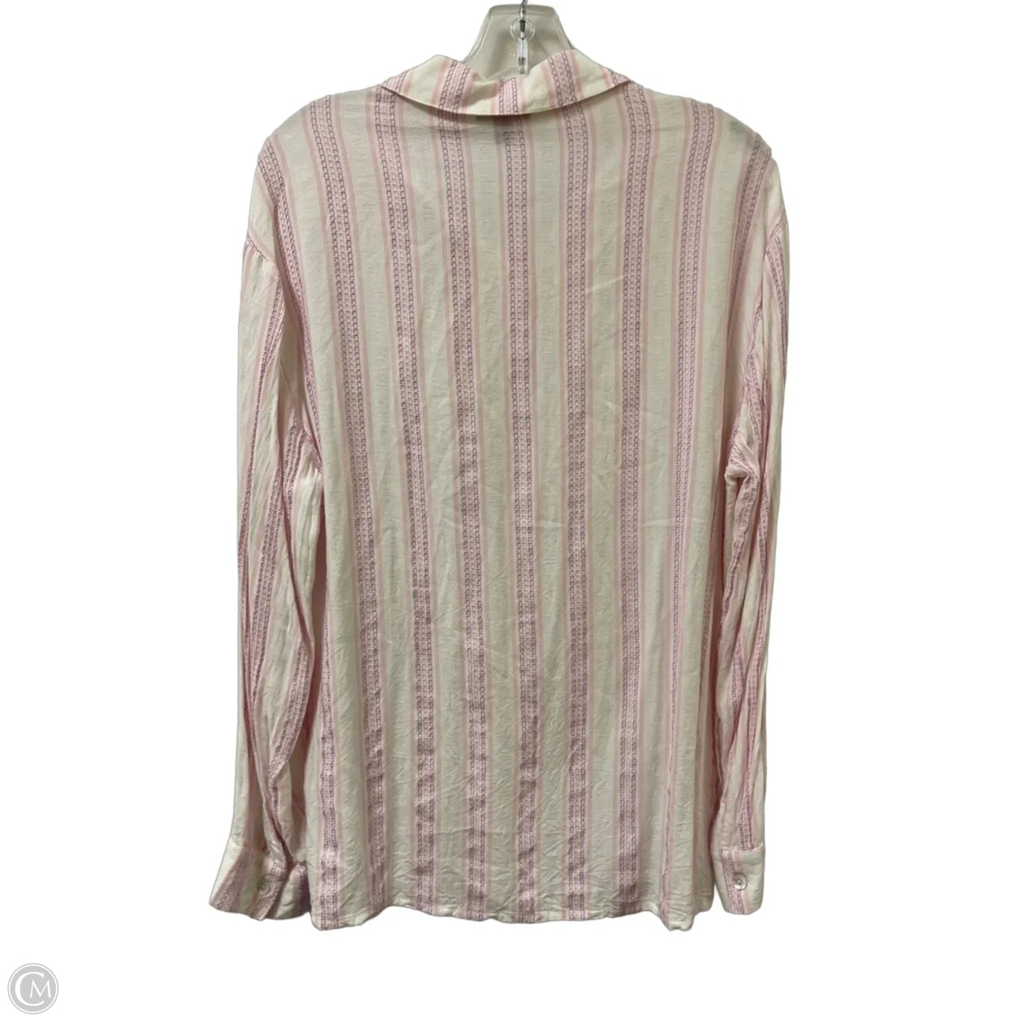 Top Long Sleeve By Versona In Pink, Size: Xl