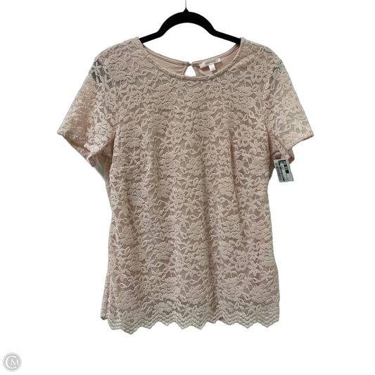 Top Short Sleeve By Clothes Mentor In Pink, Size: L