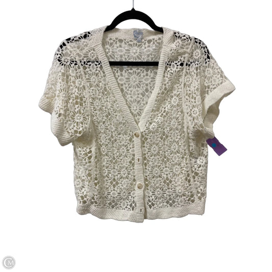 Cardigan By Blue Rain In Cream, Size: L