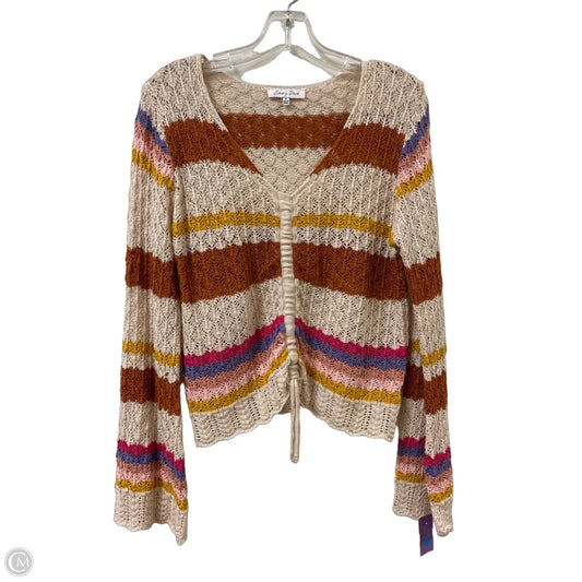 Top Long Sleeve By Emory Park In Cream, Size: M