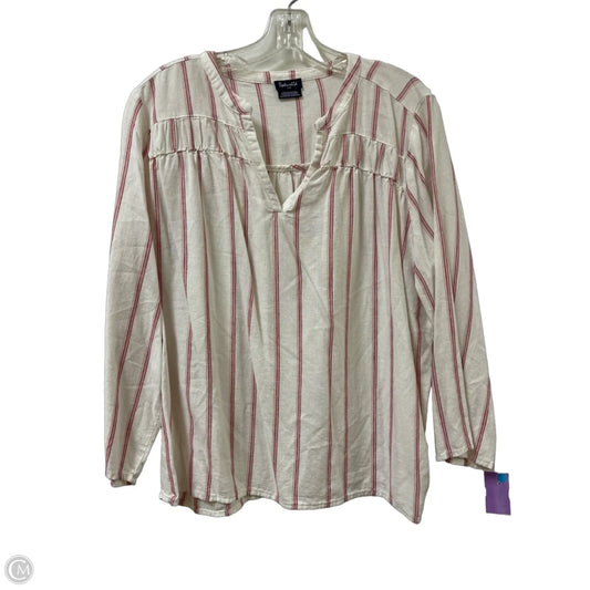 Top Long Sleeve By Splendid In Cream, Size: L