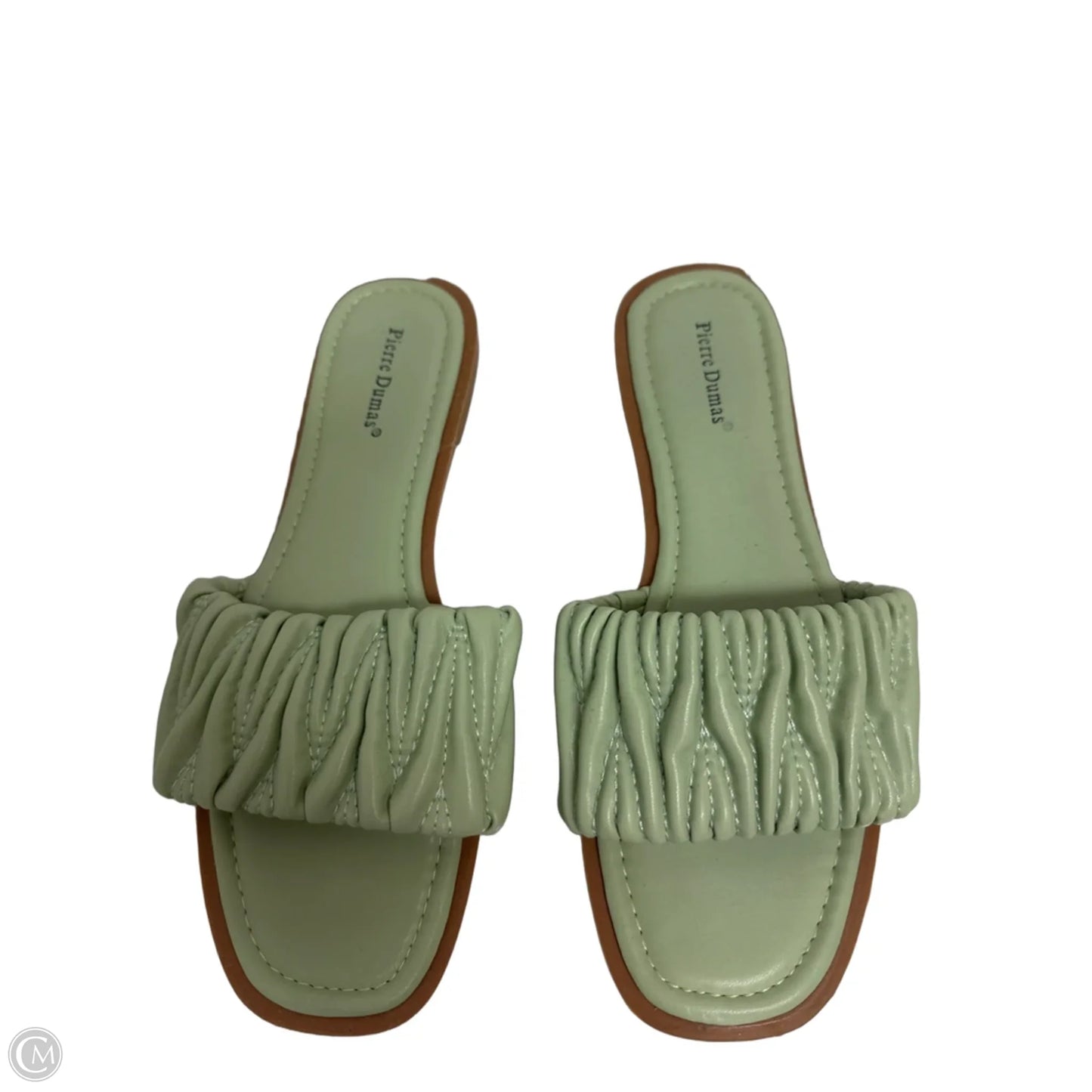 Sandals Flats By Pierre Dumas In Green, Size: 8