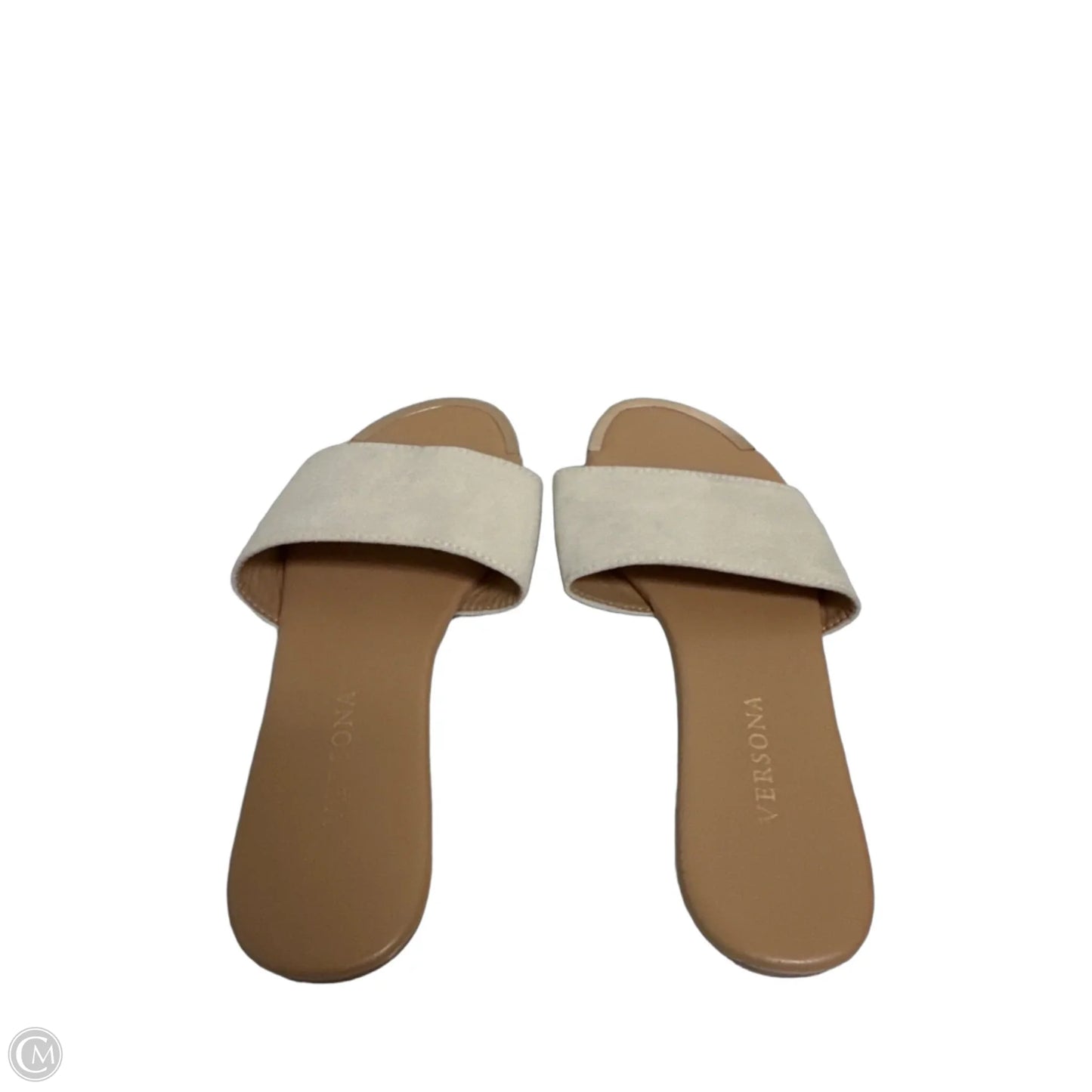 Sandals Flip Flops By Versona In Cream, Size: 8
