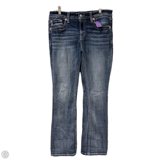 Jeans Boot Cut By Miss Me In Blue Denim, Size: 16