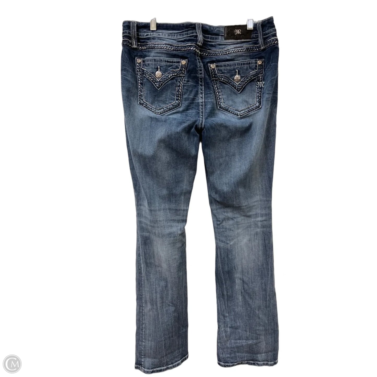 Jeans Boot Cut By Miss Me In Blue Denim, Size: 16