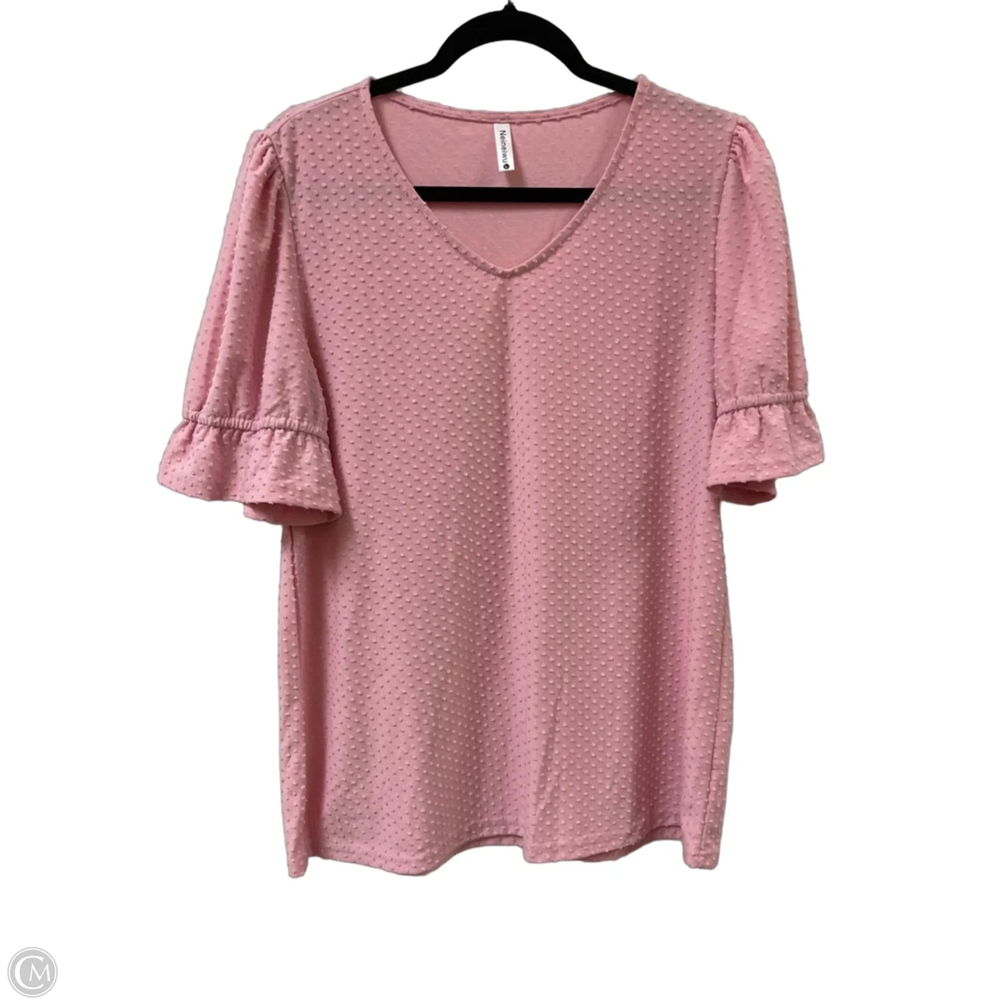 Top Short Sleeve By Clothes Mentor In Pink, Size: L