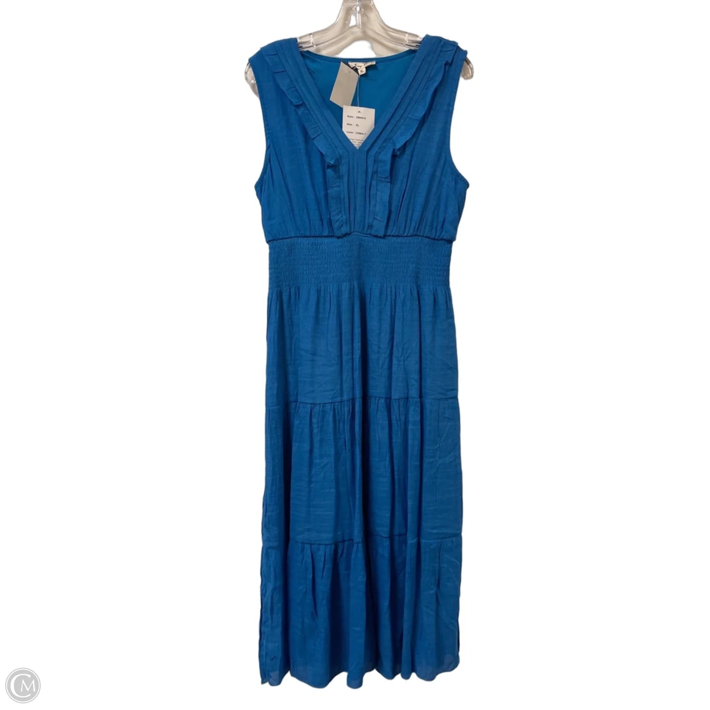 Dress Casual Maxi By Clothes Mentor In Blue, Size: Xl