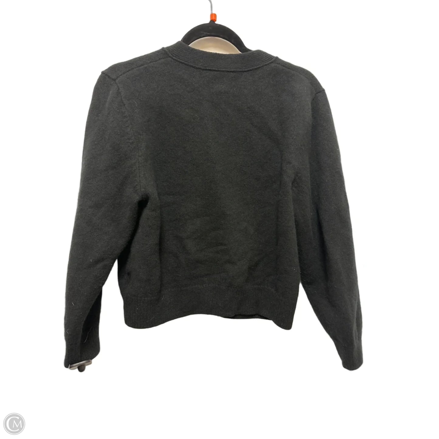 Sweater Cardigan Designer By Coach In Black, Size: M