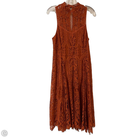 Dress Casual Midi By Free People In Orange, Size: S