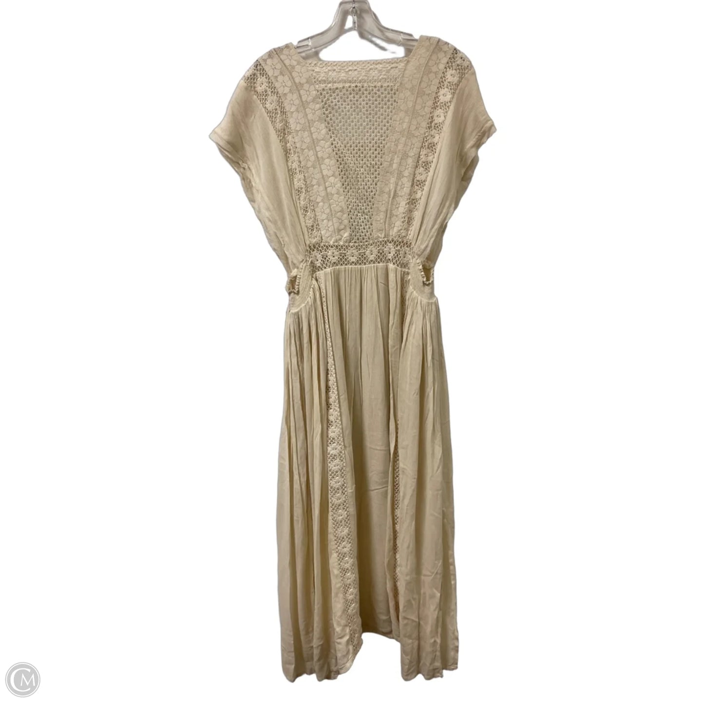 Dress Casual Maxi By Free People In Cream, Size: L