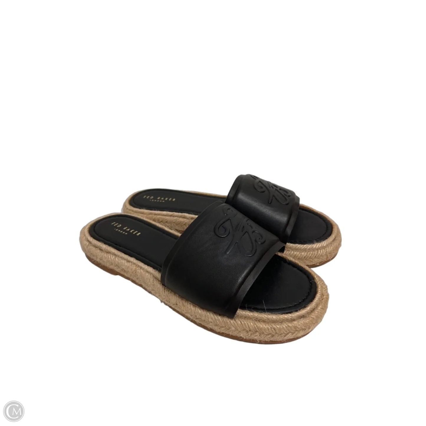 Sandals Flats By Ted Baker In Black, Size: 6.5