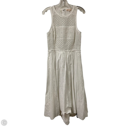 Dress Casual Maxi By Rebecca Taylor In White, Size: M