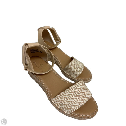 Sandals Heels Wedge By Tommy Bahama In Tan, Size: 7.5