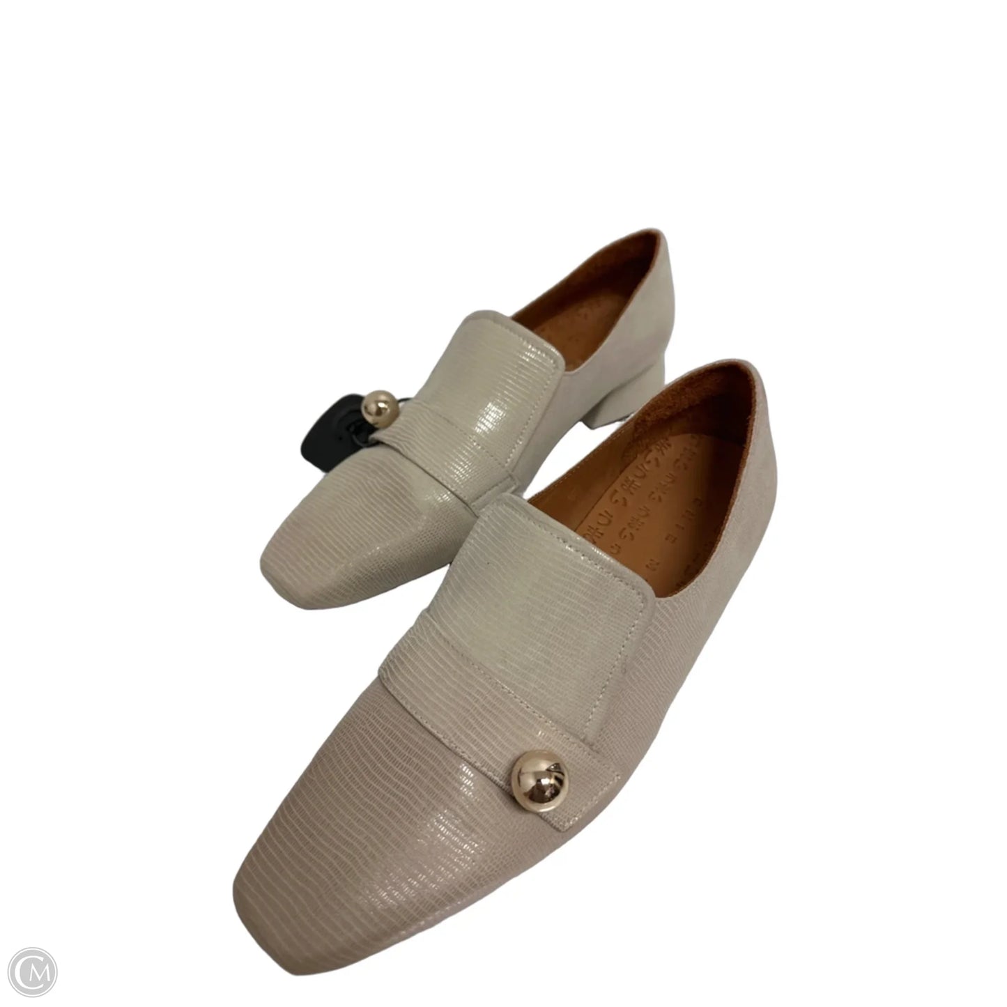 Shoes Heels Block By Cma In Cream, Size: 6.5