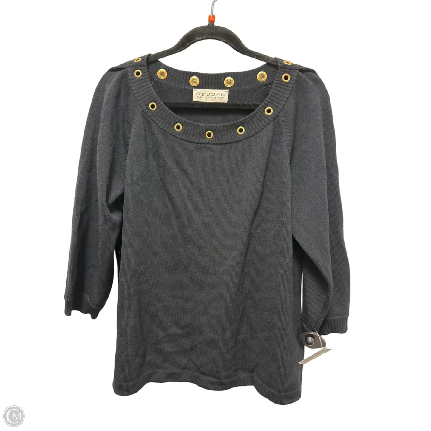 Sweater Luxury Designer By St John Collection In Black, Size: L