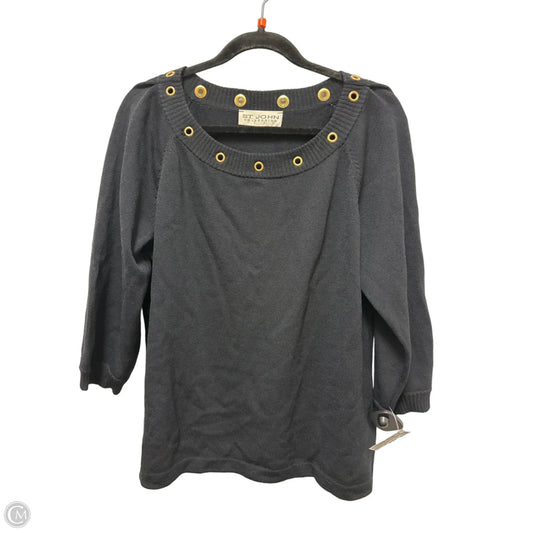 Sweater Luxury Designer By St John Collection In Black, Size: L