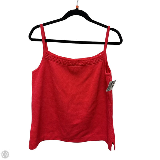 Top Sleeveless Luxury Designer By St John Collection In Coral, Size: M