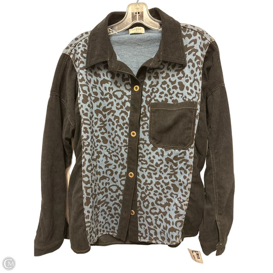 Jacket Shirt By Umgee In Black, Size: L