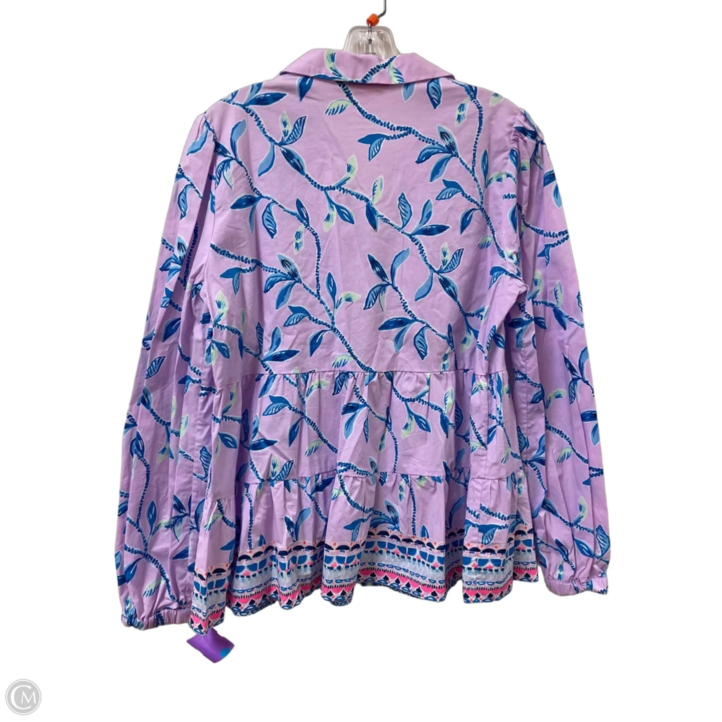 Blouse Designer By Lilly Pulitzer In Purple, Size: L