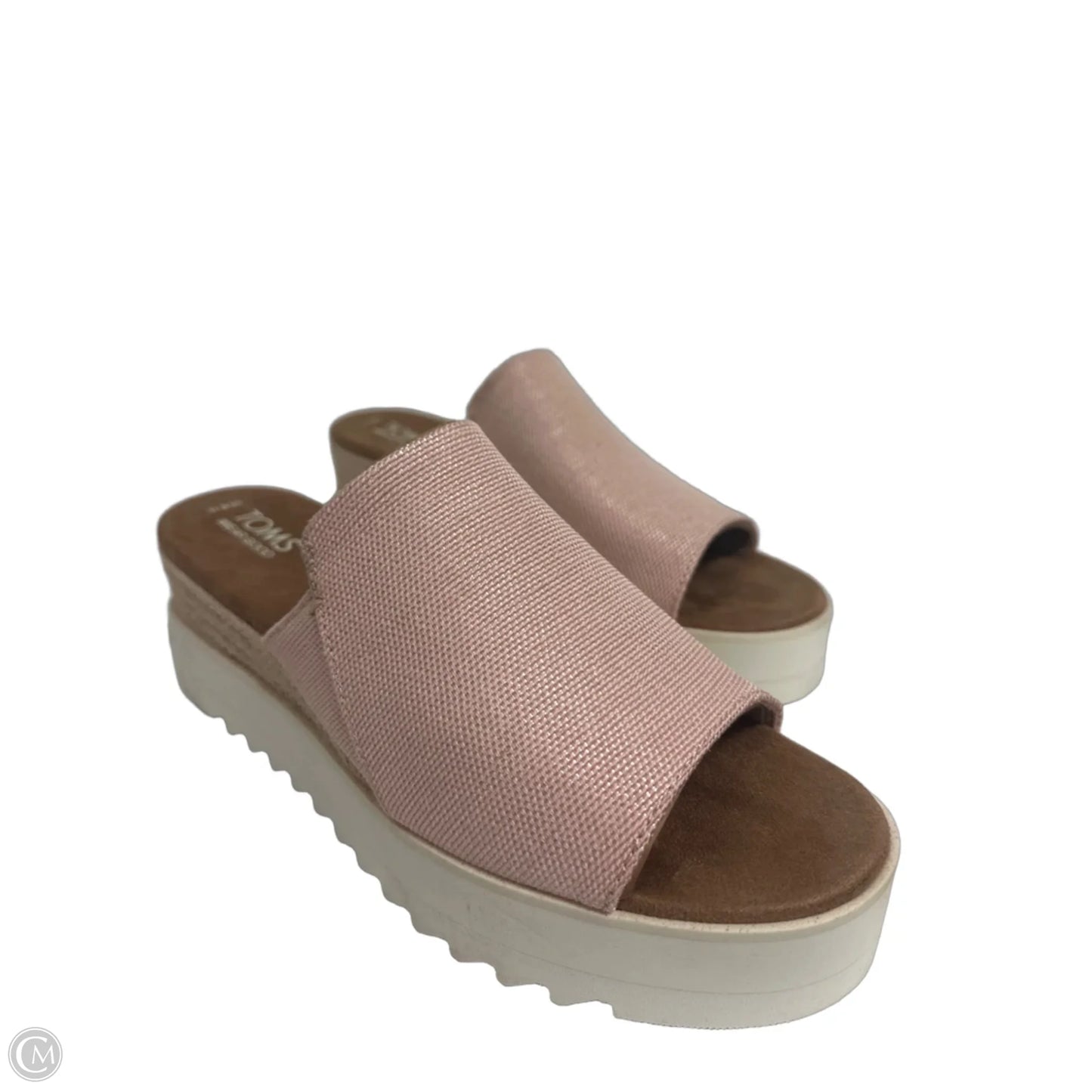 Sandals Heels Platform By Toms In Pink, Size: 10