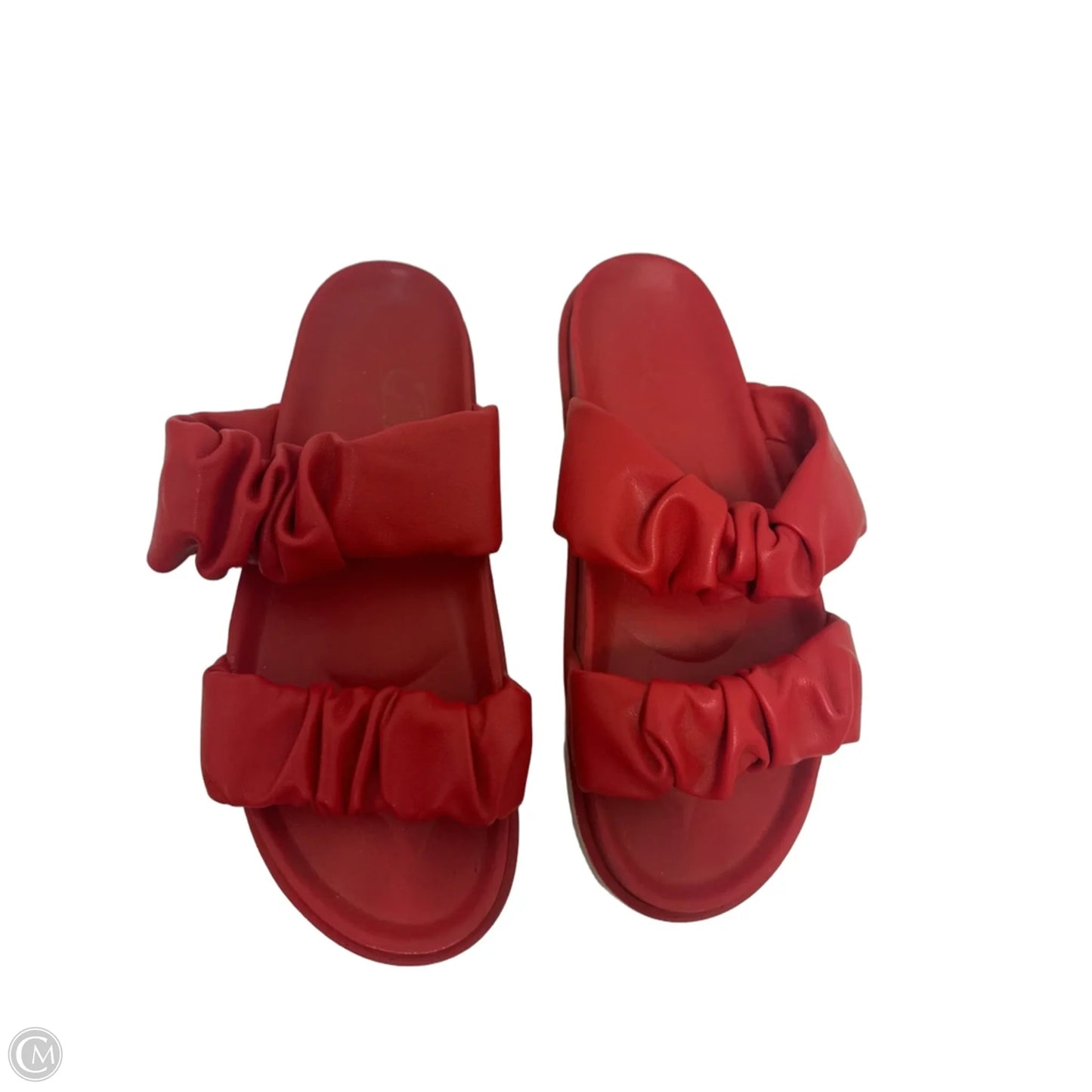 Sandals Flats By Qupid In Red, Size: 8.5