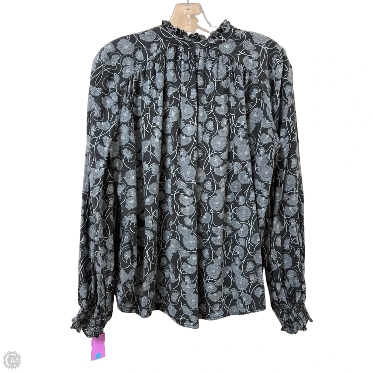 Blouse Long Sleeve By Maeve In Blue, Size: M