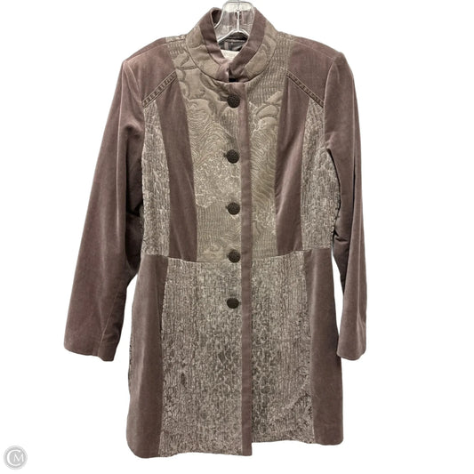 Coat Peacoat By Chicos In Grey, Size: S