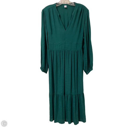 Dress Casual Midi By Old Navy In Green, Size: M