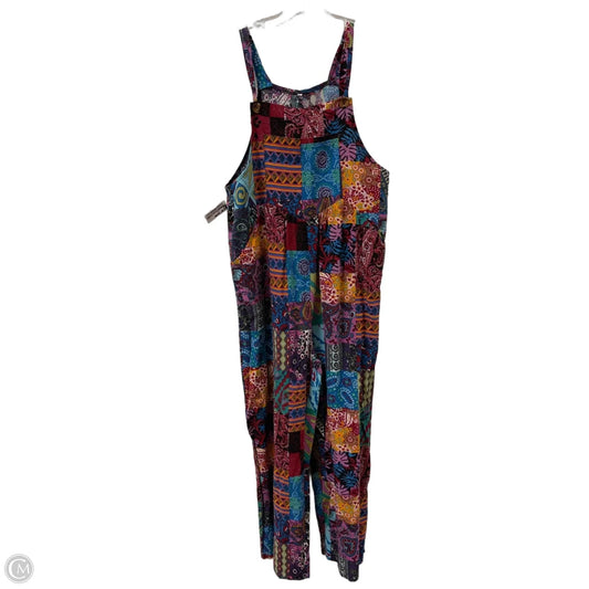 Overalls By Clothes Mentor In Multi-colored, Size: L
